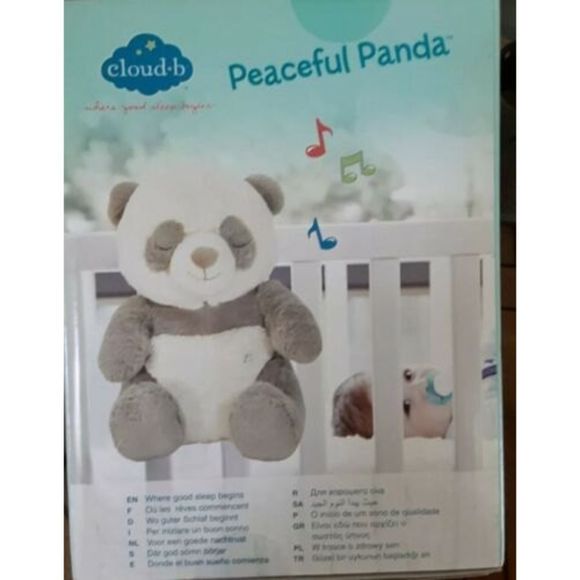 Cloud B Peaceful Panda Sleep Soothers, NIB. Color Grey and Ivory. - Picture 8 of 9